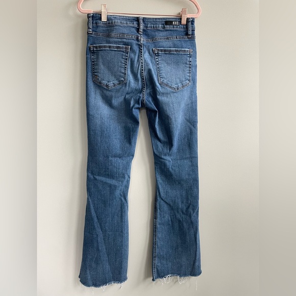 Kut From The Kloth Stella Flare Raw Hem Jeans - Picture 6 of 7